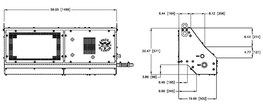 Model TCR-109 - Klinge Corporation End or Side Mounted Model